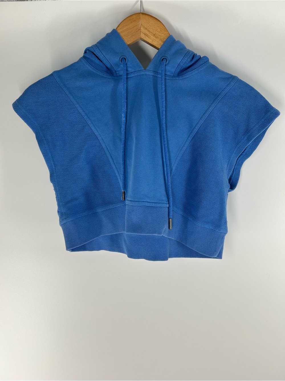 Hervé by Hervé Leger Sky Blue Drawstring Hoodie - Picture 2 of 11